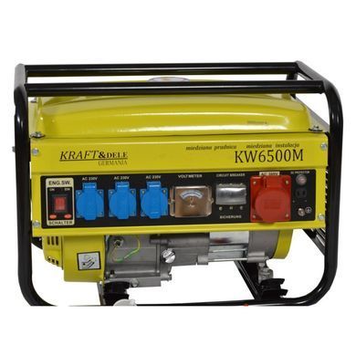 Генератор 2500 Вт 12 / 230 / 380 В Kraft&Dele KD106