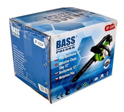 Бензиновая цепная пила 1,9 км Bass Polska 8304