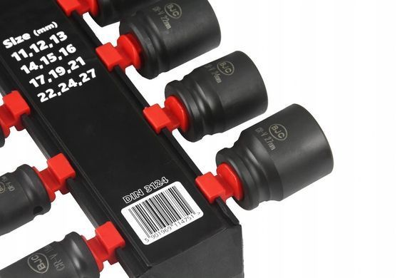 Набір ударних торцевих головок 1/2" 11-27мм 12шт BJC&reg; IMPACT Mar-pol M58273