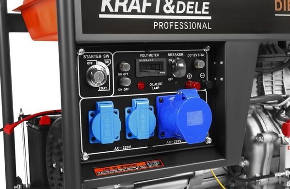 Дизельный генератор 7 кВт 230 В Kraft&Dele KD3244