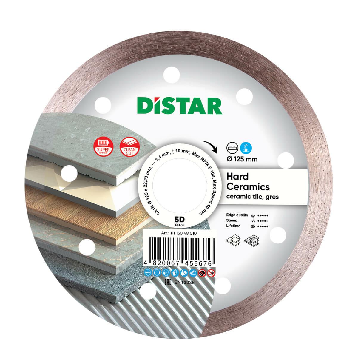 Алмазный диск Distar Hard Ceramics 125 x 1,4 мм для твердой керамики