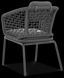 Стол и стулья для сада Furrore Roma Dinning 8+1 Dark Grey