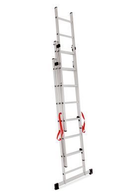 Awtools алюминиевая лестница базовая 3x6 ступеней 150 кг