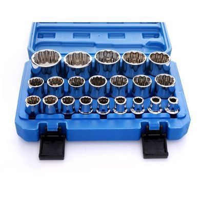 Набір головок 12-гранних 21 шт. Kraft&Dele KD10348