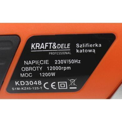 Угловая шлифовальная машинка Kraft&Dele KD3048