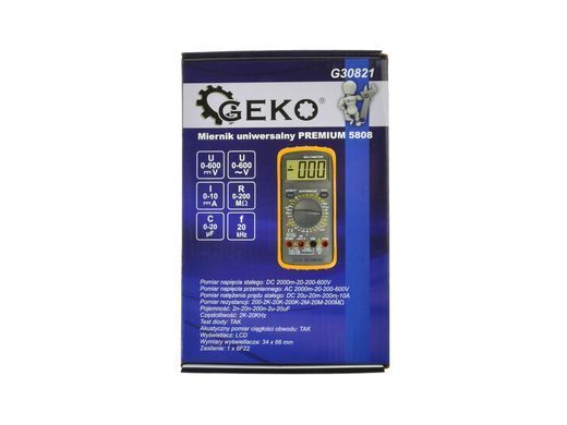 Універсальний лічильник Geko G30821