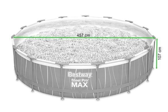 Басейн великий круглий Steel Pro Max Bestway 561GD