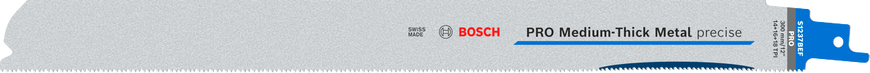 Полотно для шабельної пилки Bosch Pro для середньо-толстого металу Precision S1237Bef 1,1&nbsp;X&nbsp;25&nbsp;X&nbsp;300Мм /5шт.