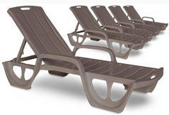 Лежаки-шезлонги 5 штук Cappuccino Florida Keter
