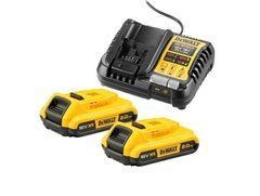 DEWALT АКУМУЛЯТОР 18V 2,0Ah DCB183 2шт. + ЗАРЯДНИЙ ПРИСТРІЙ DCB1104