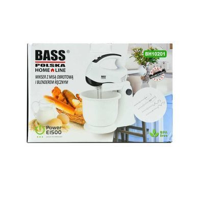 Кухонний міксер з чашею та ручним блендером Bass Polska BH 10201