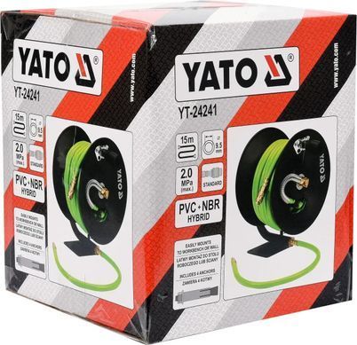 Шланг пневматичний Yato на котушці 15м YT-24245