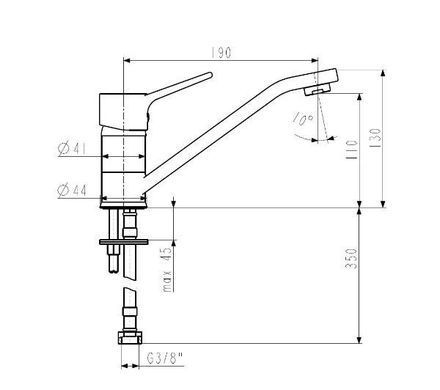 Змішувач KFA Armatura Rumba 6553-915-00 &mdash; латунь