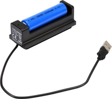 Фонарь светодиодный (XPG3 CREE) Yato, аккумуля. Li-Ion - 2.2 A, Р= 6 Вт, Ф= 500 lm. &Oslash;= 28 мм x 120 мм