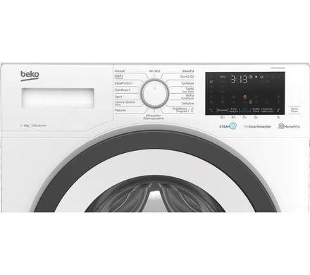 Пральна машина Beko EWUE8636XAW SteamCure - 8 кг