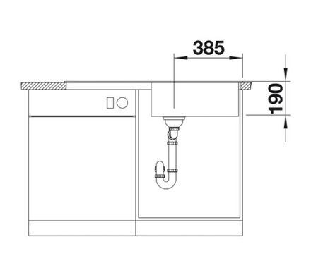 Кухонна мийка Blanco ZIA XL 6 S 526024 - чорний - граніт - прихованого монтажу