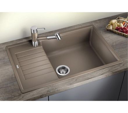 Кухонна мийка, що вбудовується в стільницю з сушаркою Blanco ZIA XL 6 S COMPACT 523265 алюміній - граніт