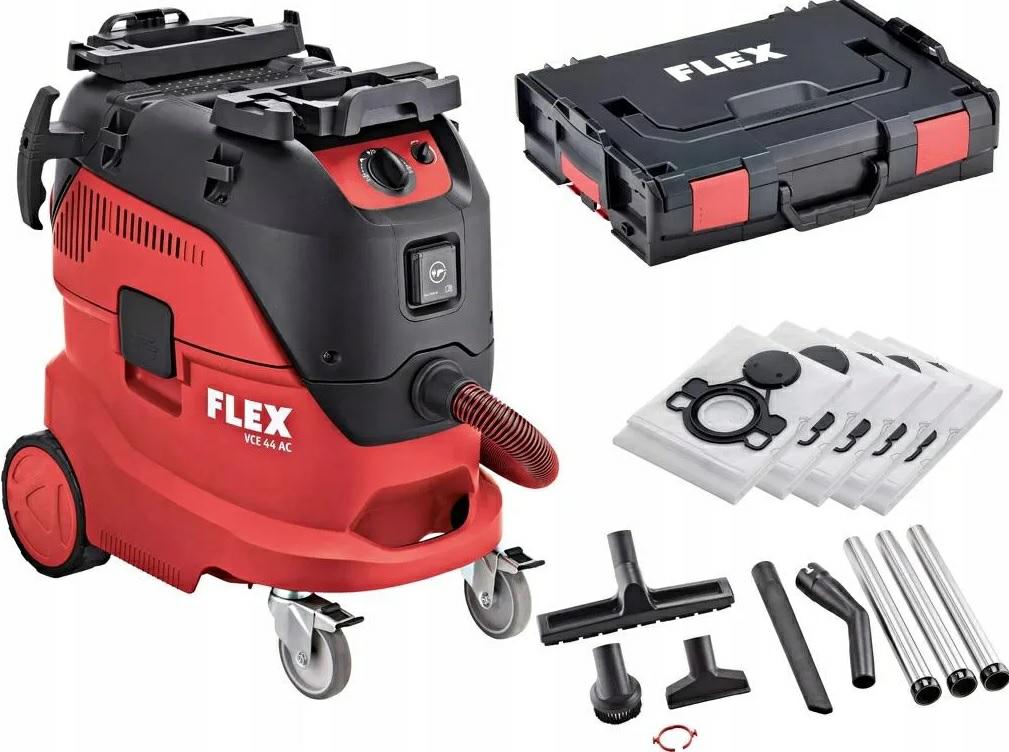 Промышленный пылесос FLEX VCE S44 LAC, 42 л, с мешками и чемоданом L-BOXX