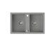 Кухонна мийка Quadron HDQ27848SZK Denzel 120 сірий - граніт, вбудовується в стільницю, сушарка