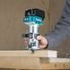 Фрезер акумуляторний MAKITA DRT50RTJX2 6 мм / 8 мм LXT 18 В BLDC + 2 акумулятори по 5,0 Ач + зарядний пристрій + чохол MAKPAC
