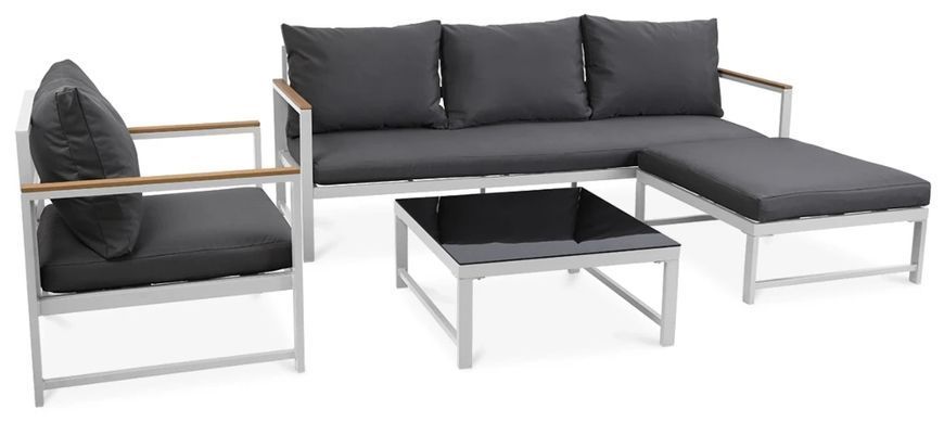 Меблі в альтанку для дачі Focus Garden Orlando+крісло Білий