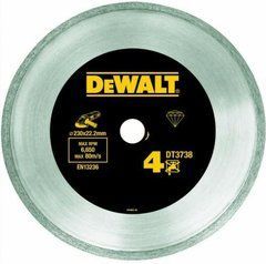 Диск алмазный сплошной Dewalt 230X2,1X22,2 мм