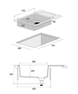 Кухонна мийка Concept dg05l60dg графіт