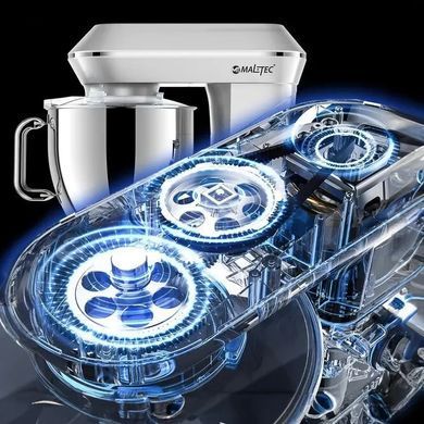 Кухонный комбайн планетарный миксер Maltec Chef2200W Silver