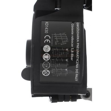 Пневматичний цвяхозабивний пістолет 120PSI Kraft&Dele KD1430