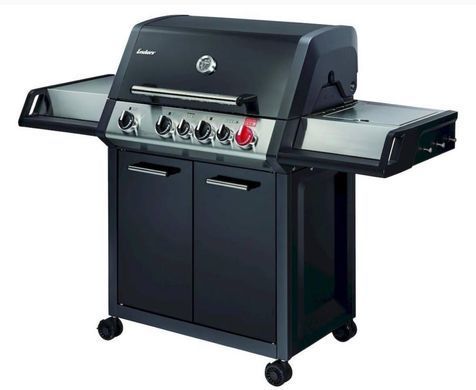 Гриль-барбекю газовий для саду Monroe Black Pro 4 Enders