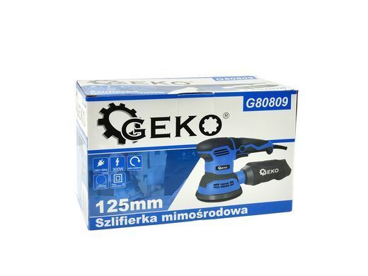 Ексцентрикова шліфувальна машина 125 мм 300 Вт Geko G80809