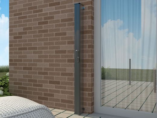 Бічна штора вертикальна 200&times;300 см темно-сіра Focus Garden