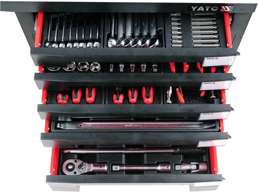 Візок для інструментів YATO YT-55293 7-ящиків + Інструменти 165 Elem.