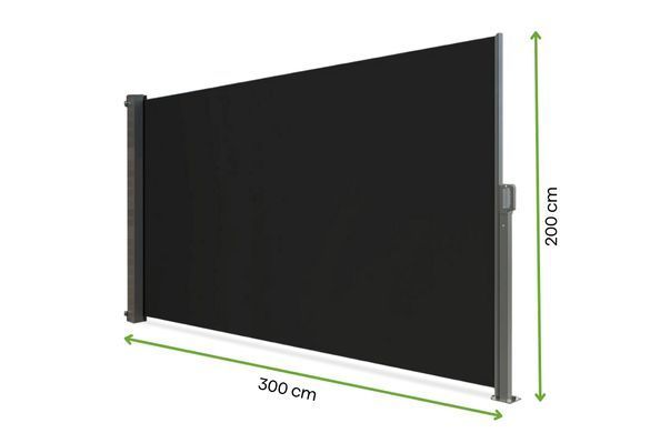 Бічна штора вертикальна 200&times;300 см темно-сіра Focus Garden