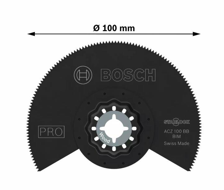 Полотно для мультитула Bosch MT ACZ 100 BB, 100 мм для абразивных древесных материалов
