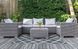 Килим для тераси Middle Gray 180х270 см водостійкий універсальний MoodMe
