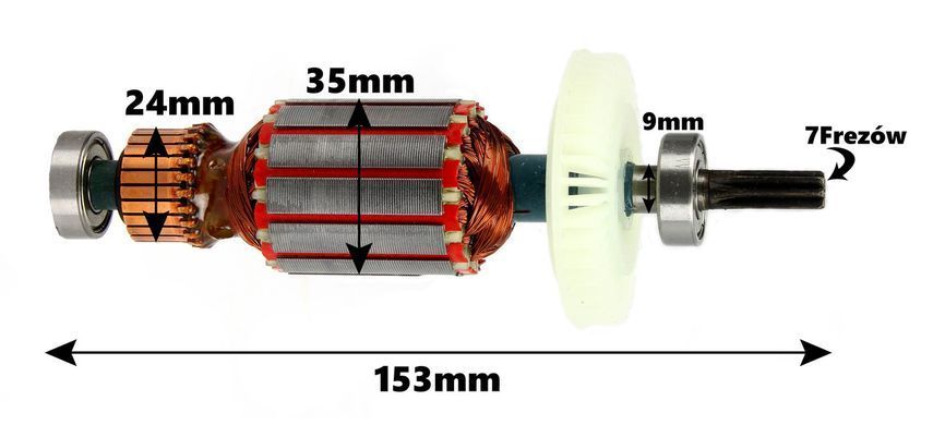 Ротор для електричного ударного гайковерта 1/2 Mar-Pol M78900
