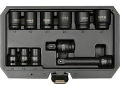 Ударные головки Yato 11шт. 1/2"