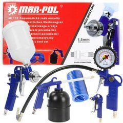 НАБОР ПНЕВМАТИЧЕСКИХ МАЛЯРНЫХ ИНСТРУМЕНТОВ 5PCS Marpol