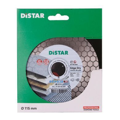 DISTAR ДИСК АЛМАЗНИЙ EDGE DRY 115 x 1,6 x 25 x 22,23mm