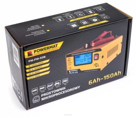 Випрямляч мікропроцесорний акумуляторний 12/24В PM-PM-50B Powermat