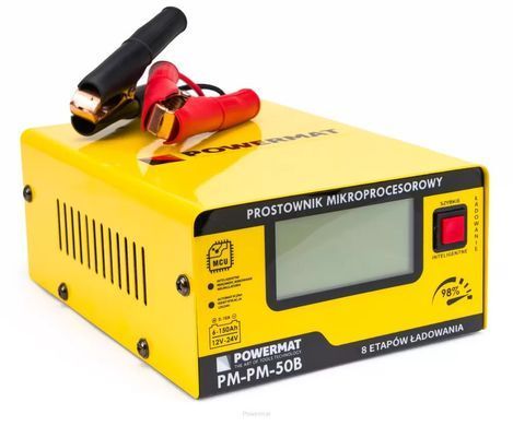 Випрямляч мікропроцесорний акумуляторний 12/24В PM-PM-50B Powermat