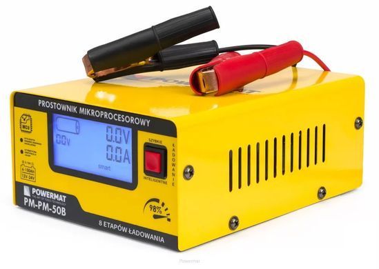 Випрямляч мікропроцесорний акумуляторний 12/24В PM-PM-50B Powermat