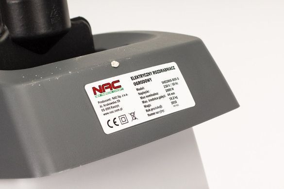 ИЗМЕЛЬЧИТЕЛЬ ВЕТОК 2800W 44мм, РЕЗАК ПЛОТТЕР, SHE280S-BOX-G