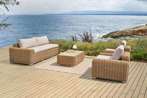 Комплект мебели для террасы и сада JAKARTA CAFFE Beige из техноротанга Furrore