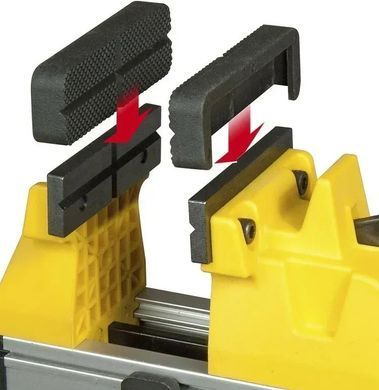 Лещата ​​​​​​​слюсарні 110 мм настільні зі швидким затискачем STANLEY