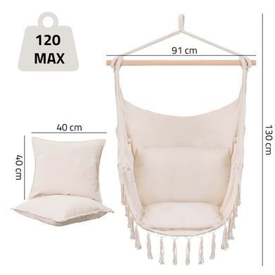 Підвісне крісло гамак 120 кг Maltec 111300