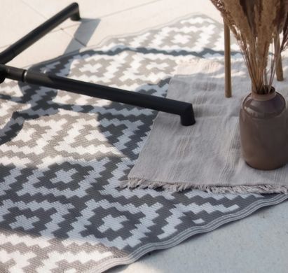 Килим для тераси Scandi Grey 120x180 см поліпропіленовий MoodMe