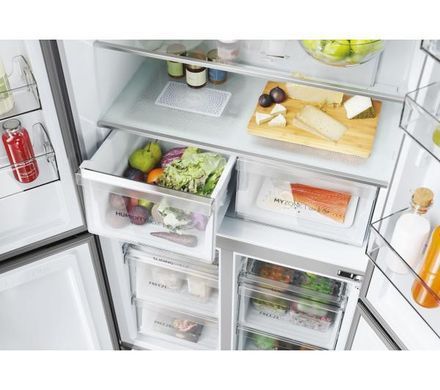 Холодильник Haier Cube Series 5 HCR5919ENMB No Frost - 190 см з висувним ящиком та контролем вологості