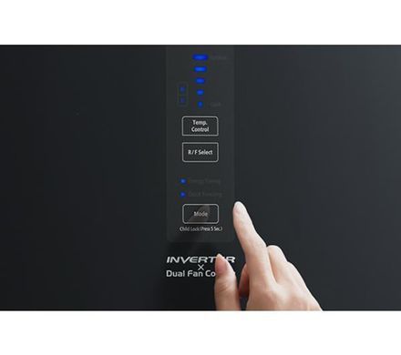 Холодильник Hitachi R-BGX411PRU0 (GBK) - полный No Frost - 190 см - ящик с контролем влажности